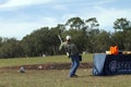 Travis Mears behind the back shotgun Royalty Free Stock Photo