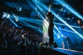 Travis Scott performing in Moscow Royalty Free Stock Photo