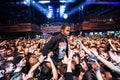 Travis Scott performing in Moscow Royalty Free Stock Photo
