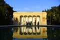 Travller visiting Ateshkadeh - Fire-temple in Yazd, Iran.