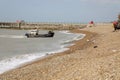 Trawler beaching in Hastings, East Sussex, England