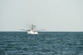 Trawler fishing boat in atlantic ocean waters