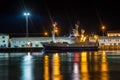 Trawler fishing vessel Hvanney in port of Hofn in Iceland