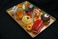 Tray of assorted fresh baked Italian pastries