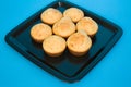 Tray of Corn Muffins Royalty Free Stock Photo