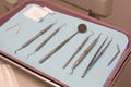 Tray Of Dental Tools Royalty Free Stock Photo