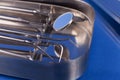 Tray with dental tools Royalty Free Stock Photo