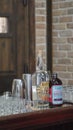 Display of liquor in a distillery