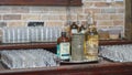 Display of liquor in a distillery