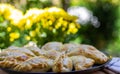 Tray of empanadas argentinas Royalty Free Stock Photo