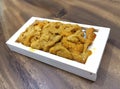 Tray of fresh uni sashimi Royalty Free Stock Photo