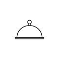 tray icon. Element of otel and motels for mobile concept and web apps. Thin line icon for website design and development, app deve