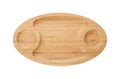 Tray made of bamboo on white background