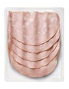 Tray Packaged of Presliced Mortadella Bologna pork