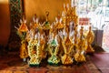 Tray with Pedestal for Make Merit in Laos Temple at Vientiane, Laos Royalty Free Stock Photo