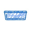 tray plastic package icon doodle illustration Royalty Free Stock Photo