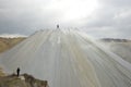 Tray tailings in the open pit