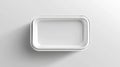 The tray is white, empty, and modern illustration of a Styrofoam food container Royalty Free Stock Photo
