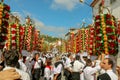 The Trays Festival. Festa dos Tabuleiros, Tomar. Royalty Free Stock Photo