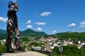 Trbovlje, Slovenia - June 28 2023: View of Trbovlje town