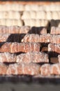 Trdelnik sweet pastry stall at Christmas market