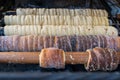 Trdelnik - traditional cake and sweet pastry from Czech Republic, Slovakia and Hungary