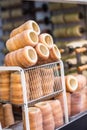 Trdelnik traditional czech slovak or hungarian sweet rolled pasrtry