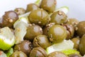 Broken Olives tsakistes Royalty Free Stock Photo