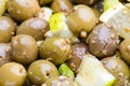 Broken Olives tsakistes Royalty Free Stock Photo