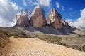 Tre cime di lavaredo Royalty Free Stock Photo