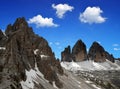 Tre cime di Lavaredo with Paternkofel Royalty Free Stock Photo