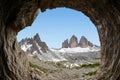 Tre cime di Lavaredo with Paternkofel Royalty Free Stock Photo