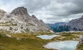 Tre Cime Three Peaks di Lavaredo Drei Zinnen Royalty Free Stock Photo