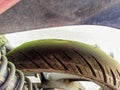 Tread Thin but Riding Strong: Rear Tire of Matic Motorcycle