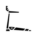 treadmill equipment glyph icon vector illustration