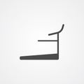 Treadmill vector icon sign symbol Royalty Free Stock Photo