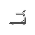 Treadmill line icon