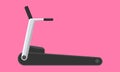 Treadmill machine icon flat and solid color design. Vector illustration.