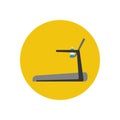 Treadmill. Running track icon