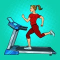 Treadmill, sports equipment for training. fitness room