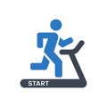 Treadmill Start Icon Royalty Free Stock Photo