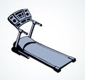 Treadmill. Vector drawing