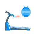 Treadmill vector illustration.