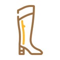 treads boots color icon vector illustration