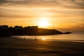 Trearddur bay Sunset Royalty Free Stock Photo