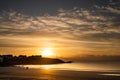 Trearddur bay Sunset Royalty Free Stock Photo