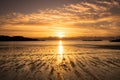Trearddur bay Sunset Royalty Free Stock Photo