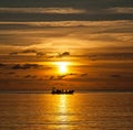 Trearddur Bay Sunset Royalty Free Stock Photo