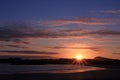 Trearddur Bay sunset Royalty Free Stock Photo