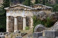 Treasure of the Athenians at Delphi archaeo Royalty Free Stock Photo